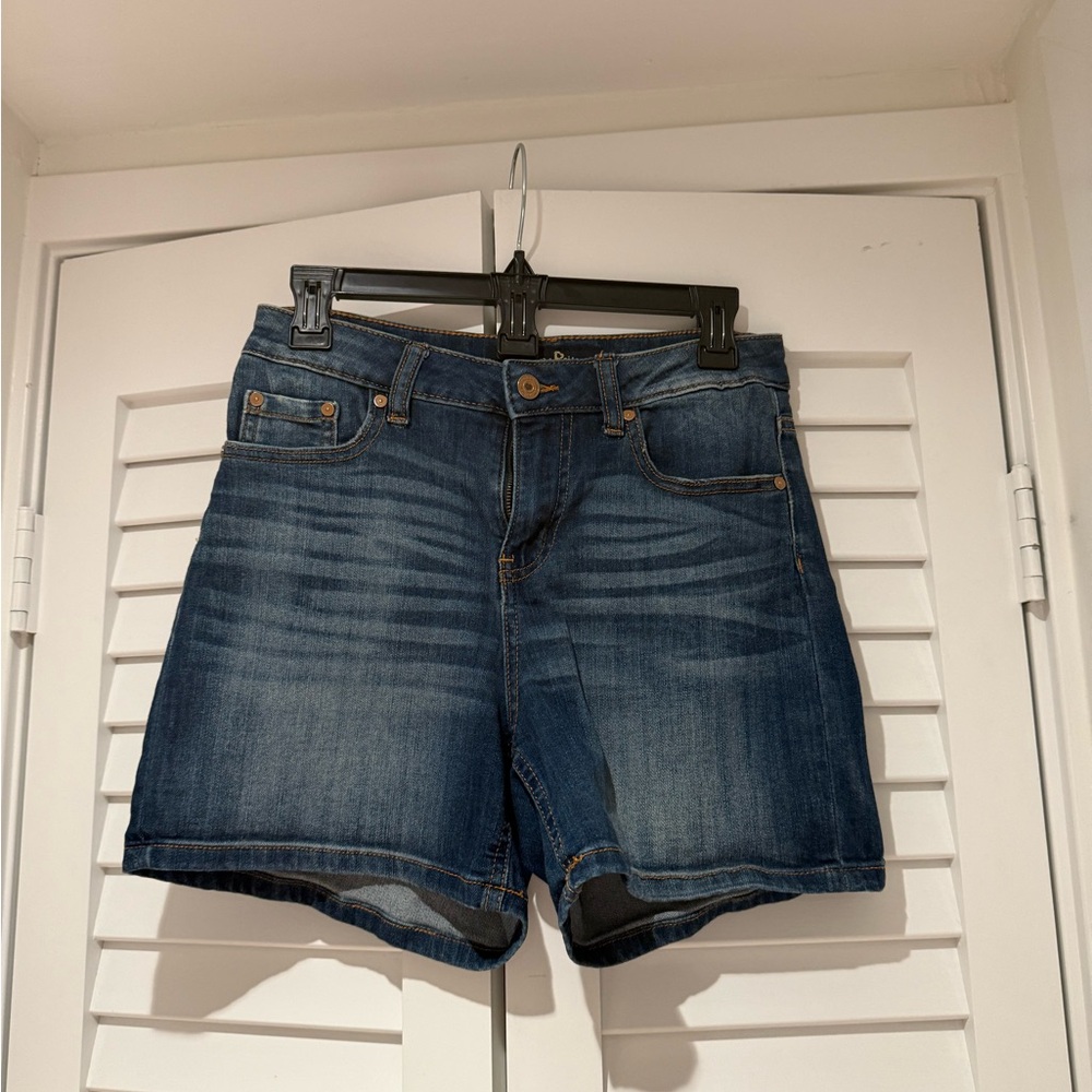 Stretch Denim‎ Blue Women's Shorts